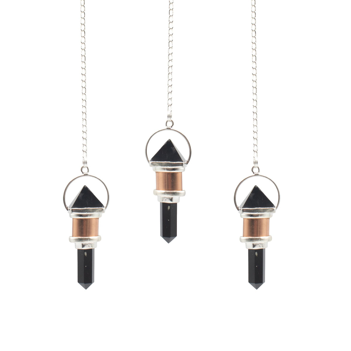 Obsidian Copper Pendulum – The Night Watcher