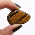 Golden Tiger's Eye African Tumble Stones – 12 Medium