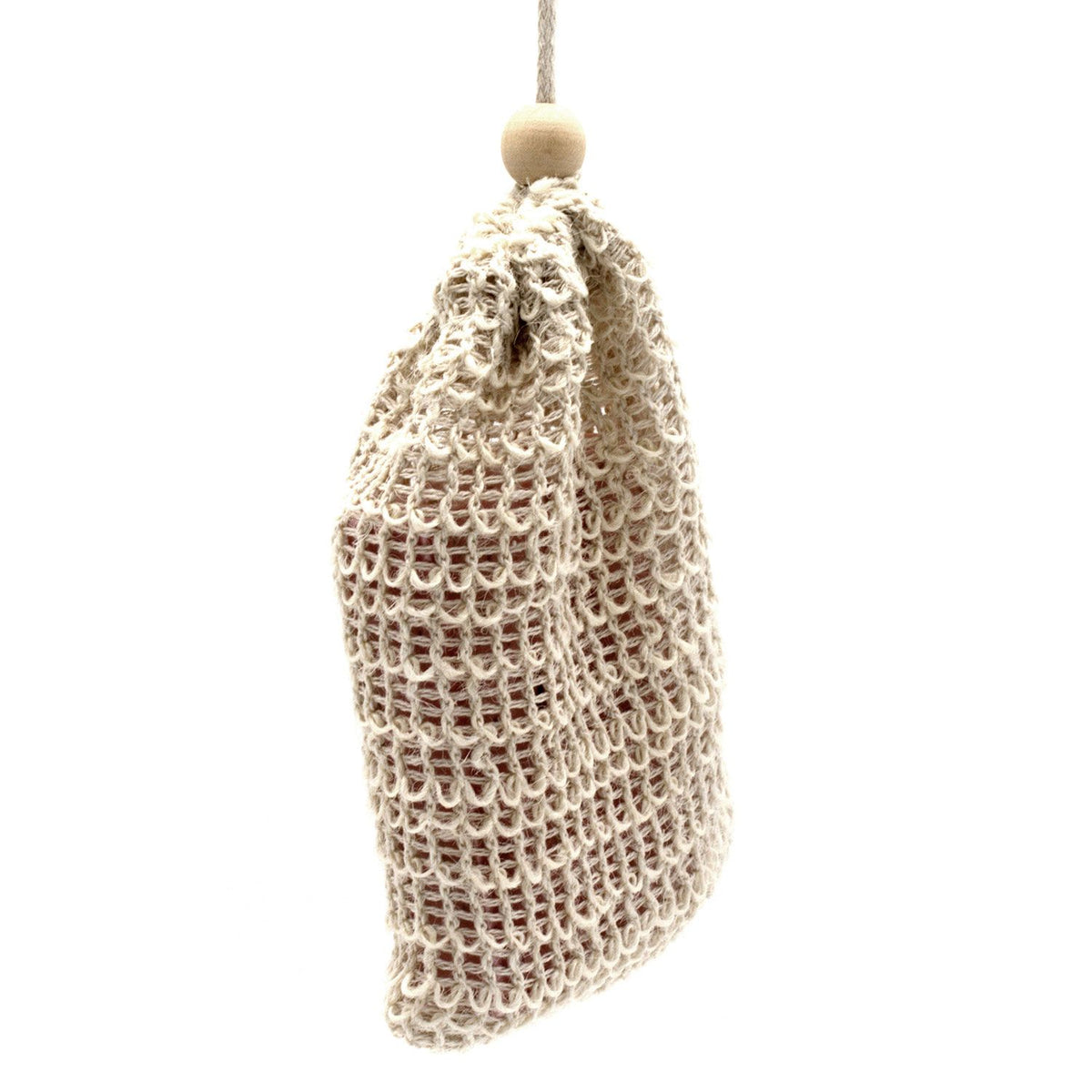 Washed Jute Soap Bag