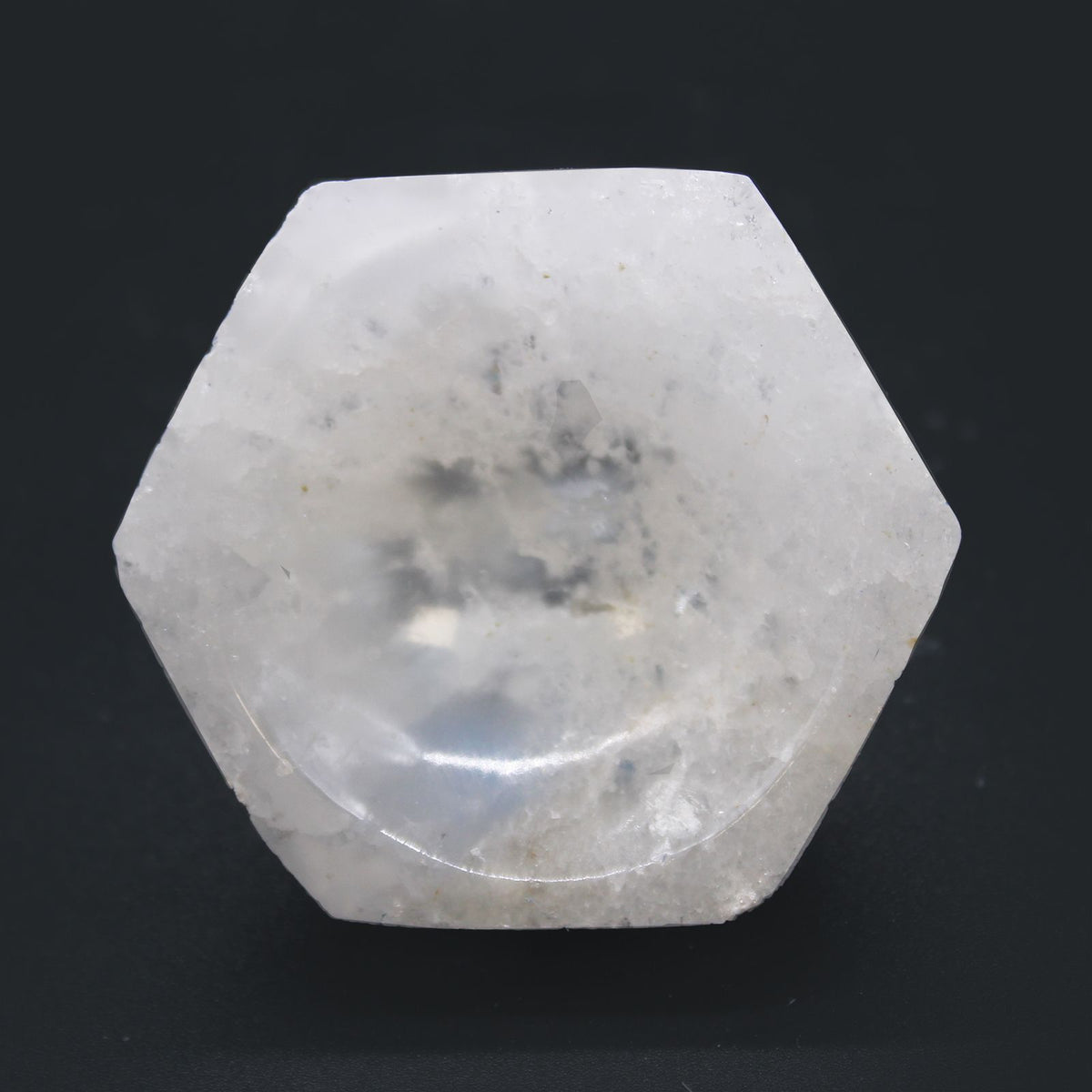 Small Selenite Hexagonal Bowl – 6cm