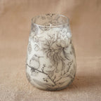 Drawn By Flame Tall Glass Jar Candle