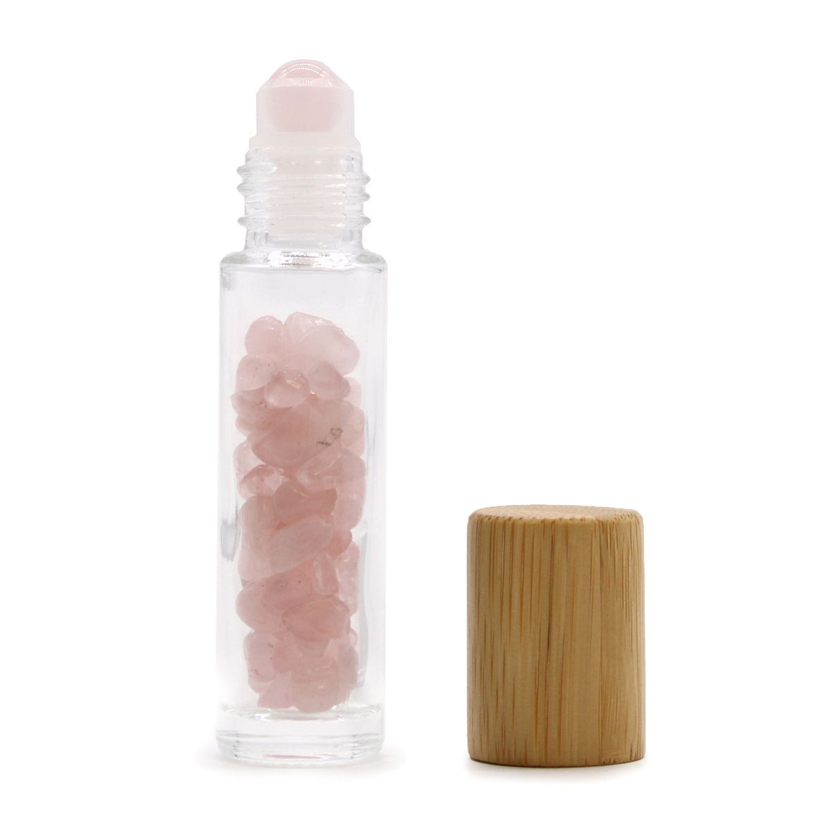 Rose Quartz Gemstone Roller Bottle – 5ml