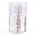 Floral Glass Vase Candle Holder – 19 × 11cm