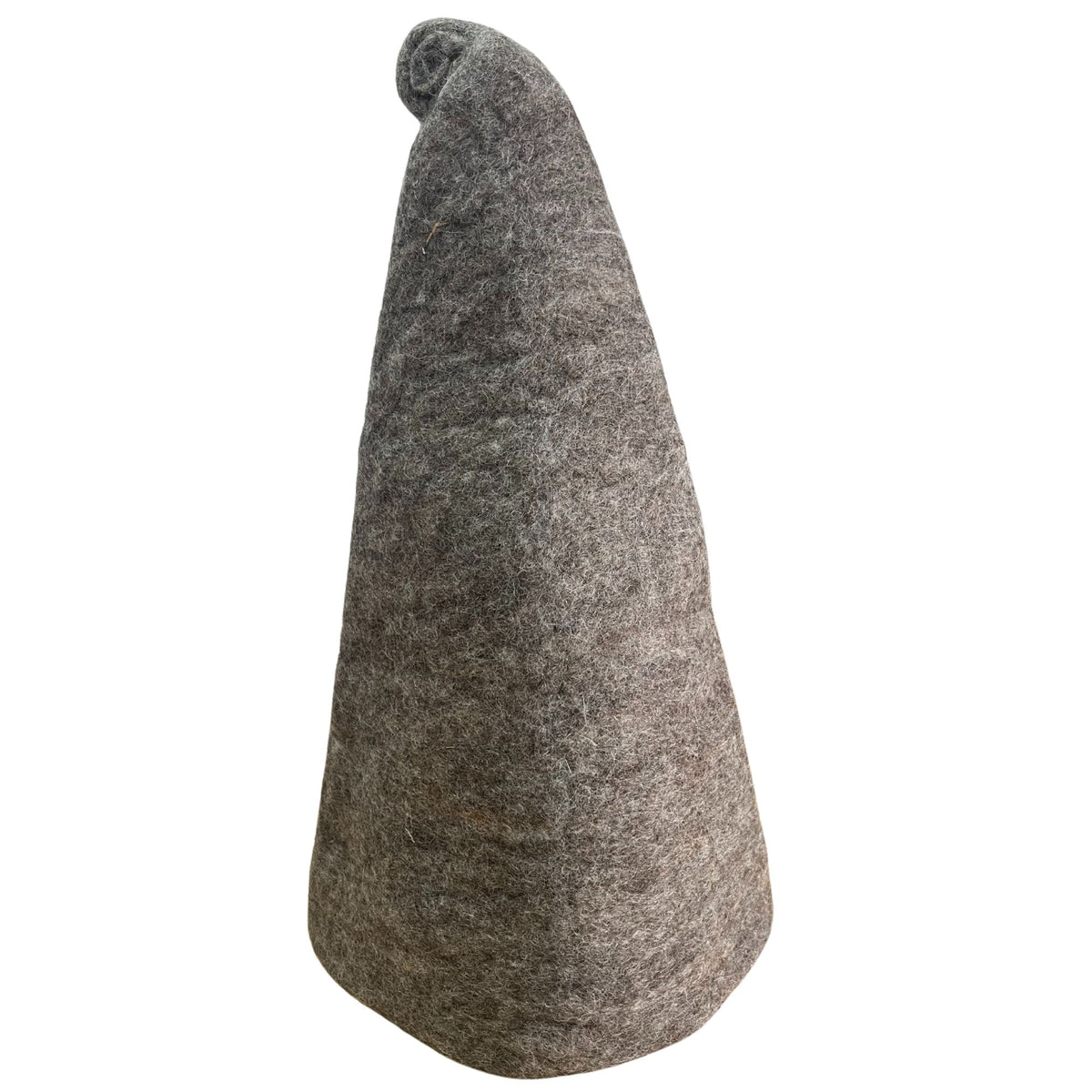 Natural Brown Felted Sauna Wizard Hat
