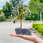 Moss Agate Gemstone Tree – 160 Stones