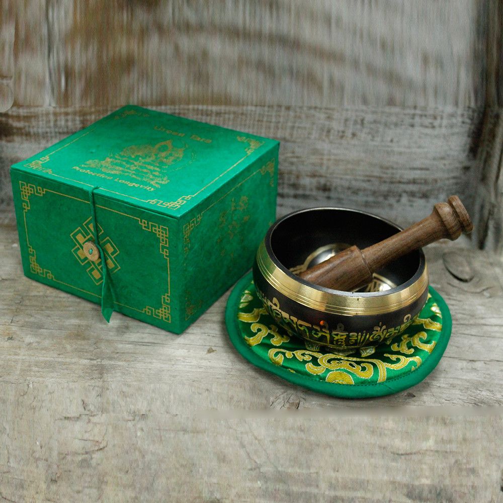 Green Tara Singing Bowl Set – 10cm, 380g