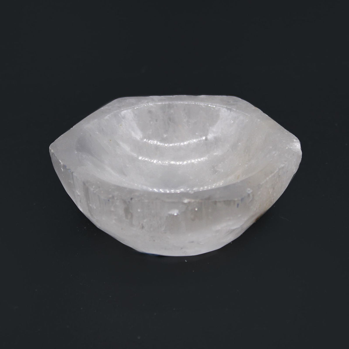Small Selenite Hexagonal Bowl – 6cm