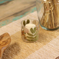 Primavera Floral Glass Candle Holder – 8 × 8cm
