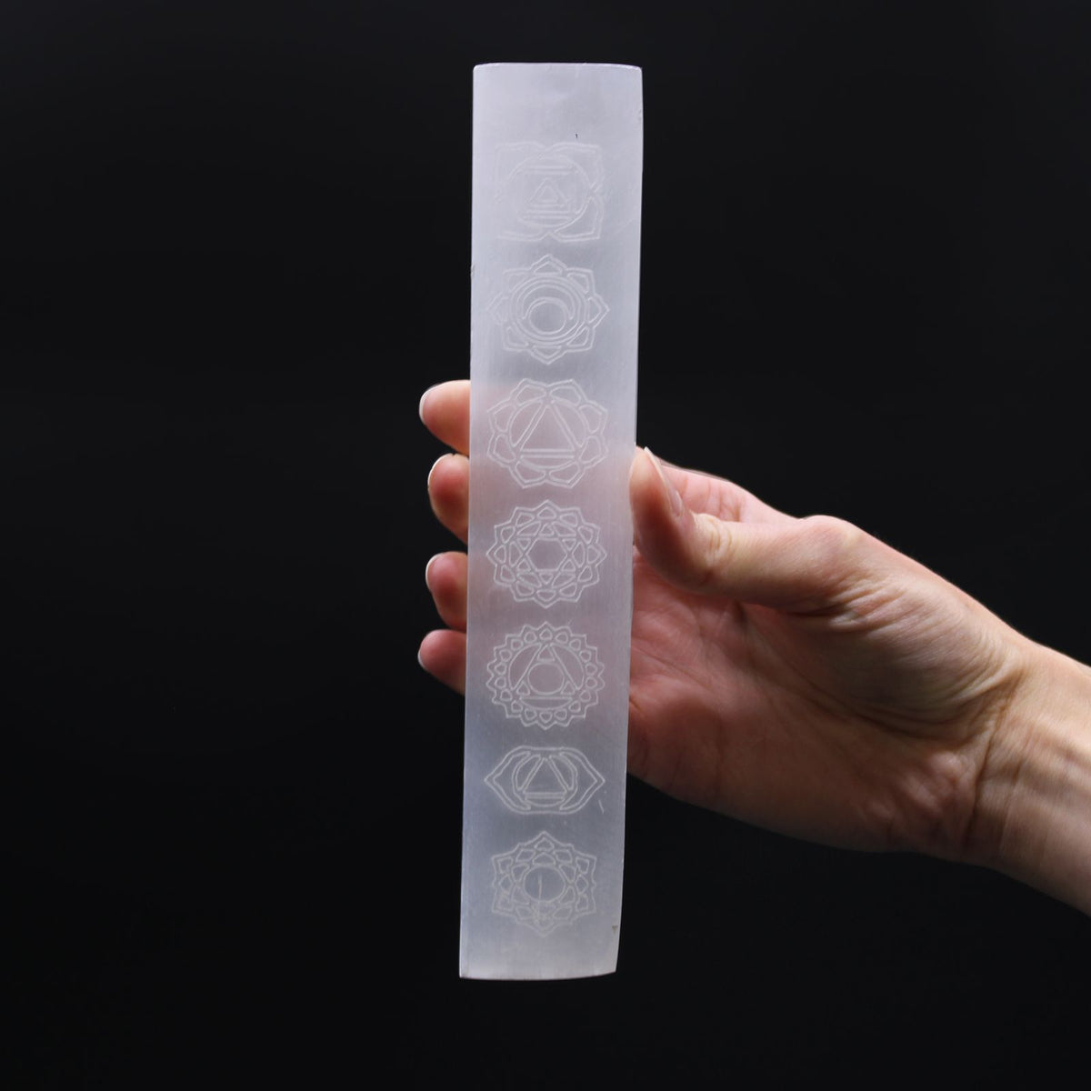 Chakra Selenite Charging Plate – 20cm