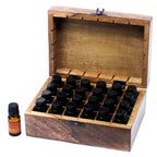 Floral Carved Essential Oil Storage Box – 24 Bottles