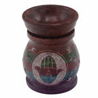 Hamsa Soapstone Oil Burner – 10cm