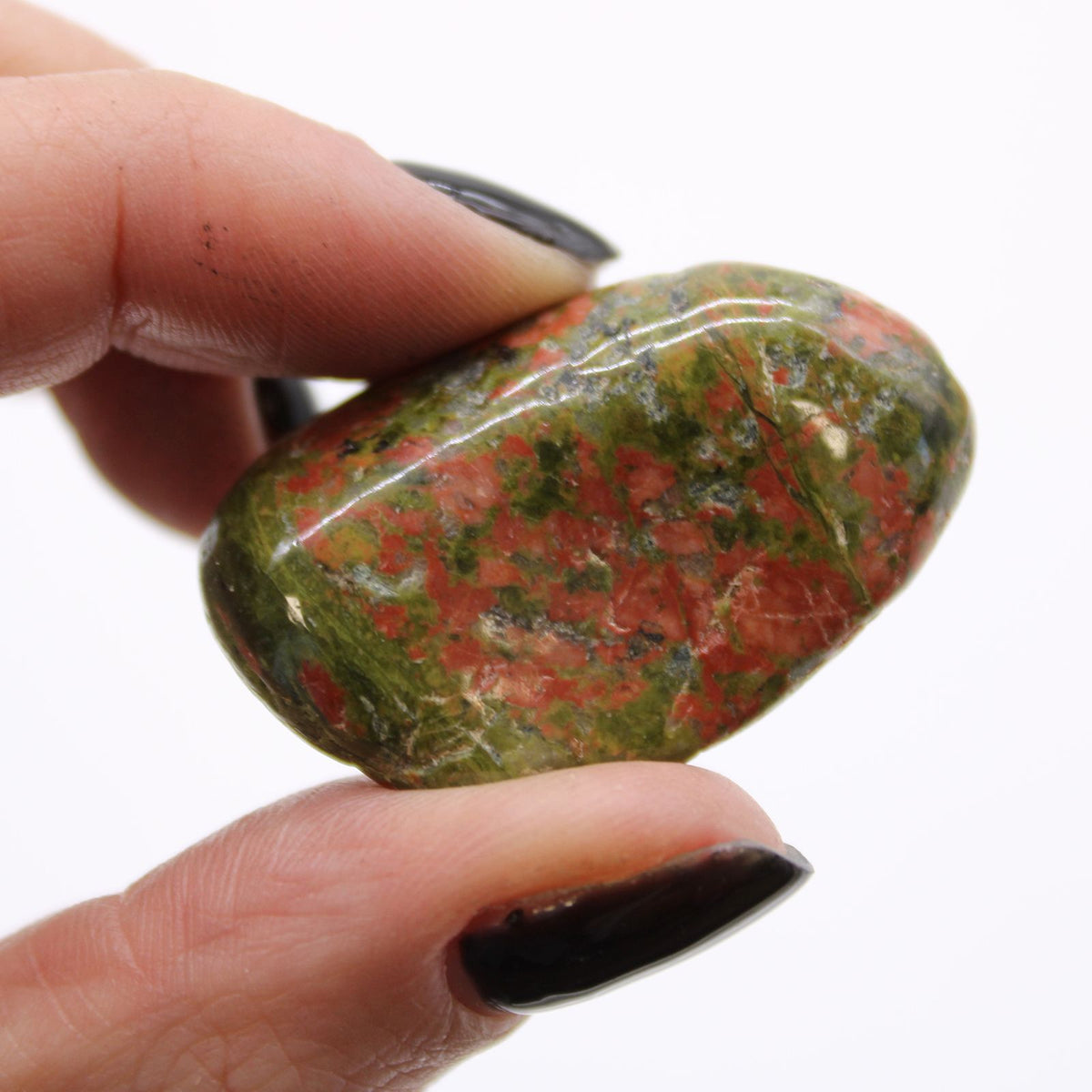 Unakite Tumble Stones – 12 Medium Pieces