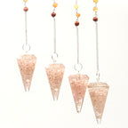 Rose Quartz Orgonite Chakra Pendulum