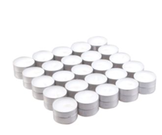Unscented Tealight Candle – 4 Hour Burn