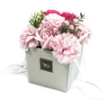 Pink Rose and Carnation Soap Flower Bouquet