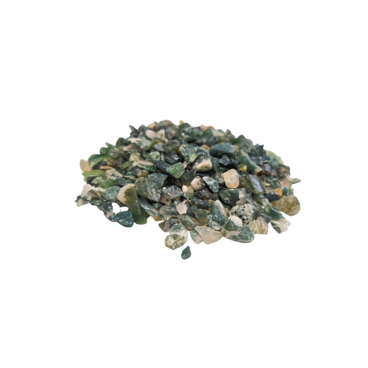 Moss Agate Gemstone Chips – 1kg