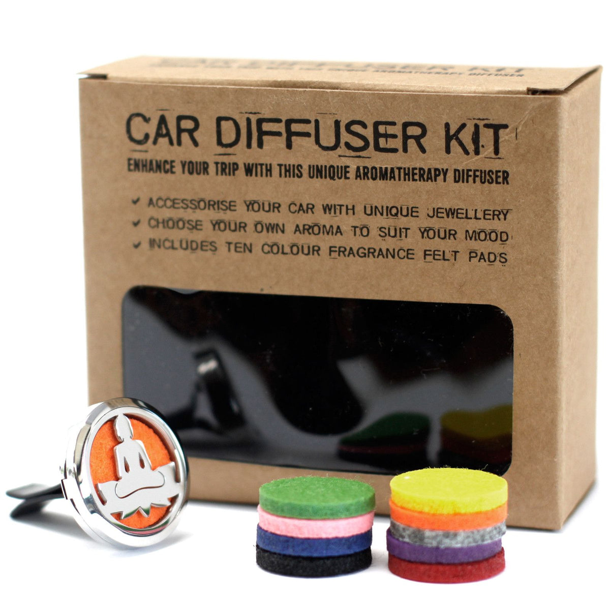 Lotus Buddha Car Aromatherapy Diffuser Kit