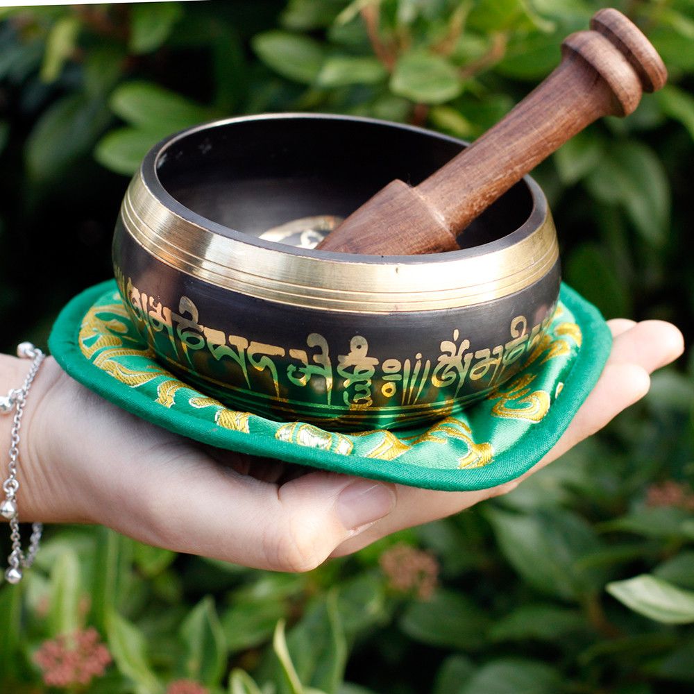 Green Tara Singing Bowl Set – 10cm, 380g