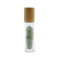 Aventurine Gemstone Roller Bottle with Wooden Cap – 5ml