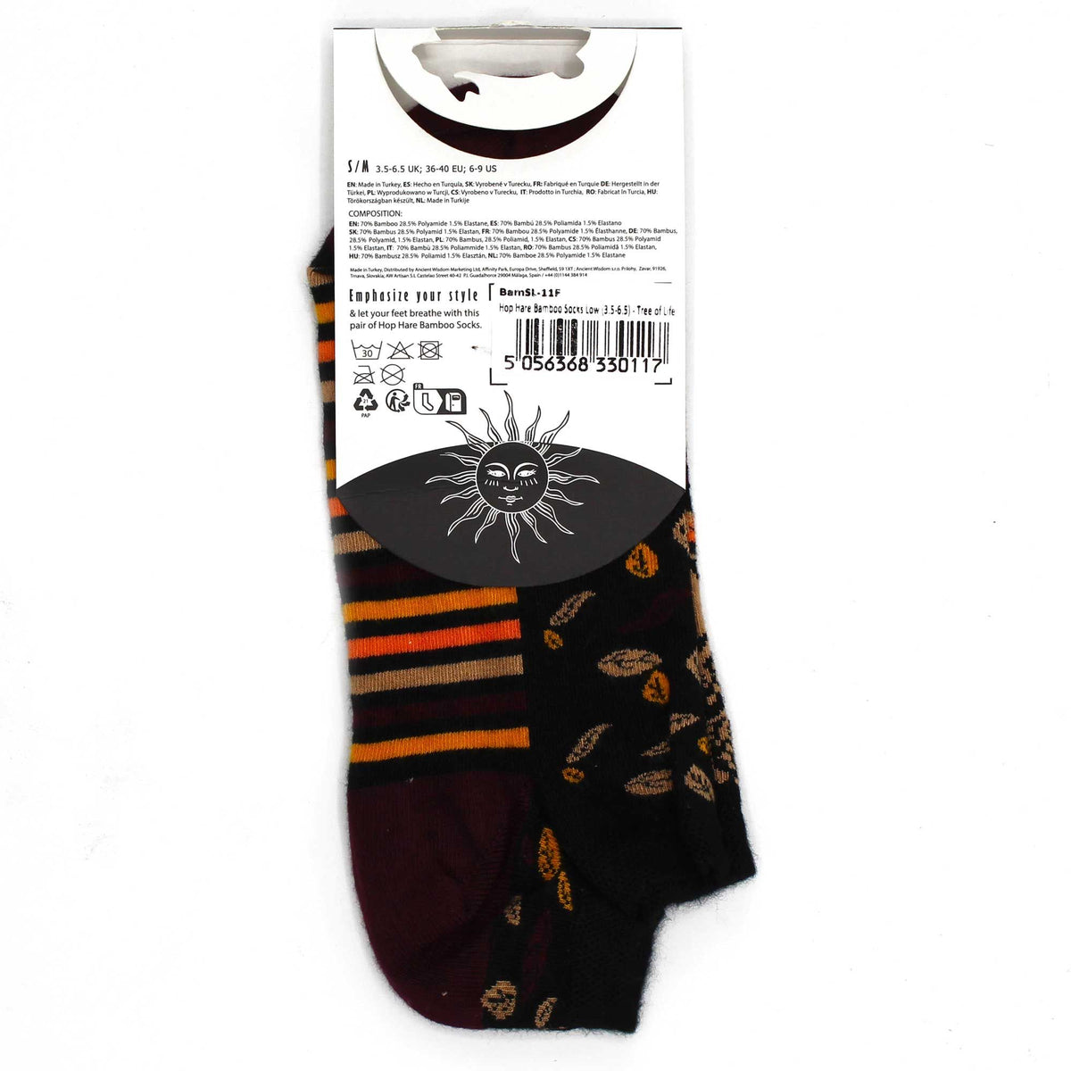 Tree of Life Bamboo Trainer Socks – UK 36–40