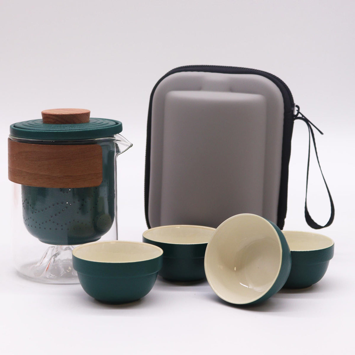 Four Friends Travel Mountain Teapot Set