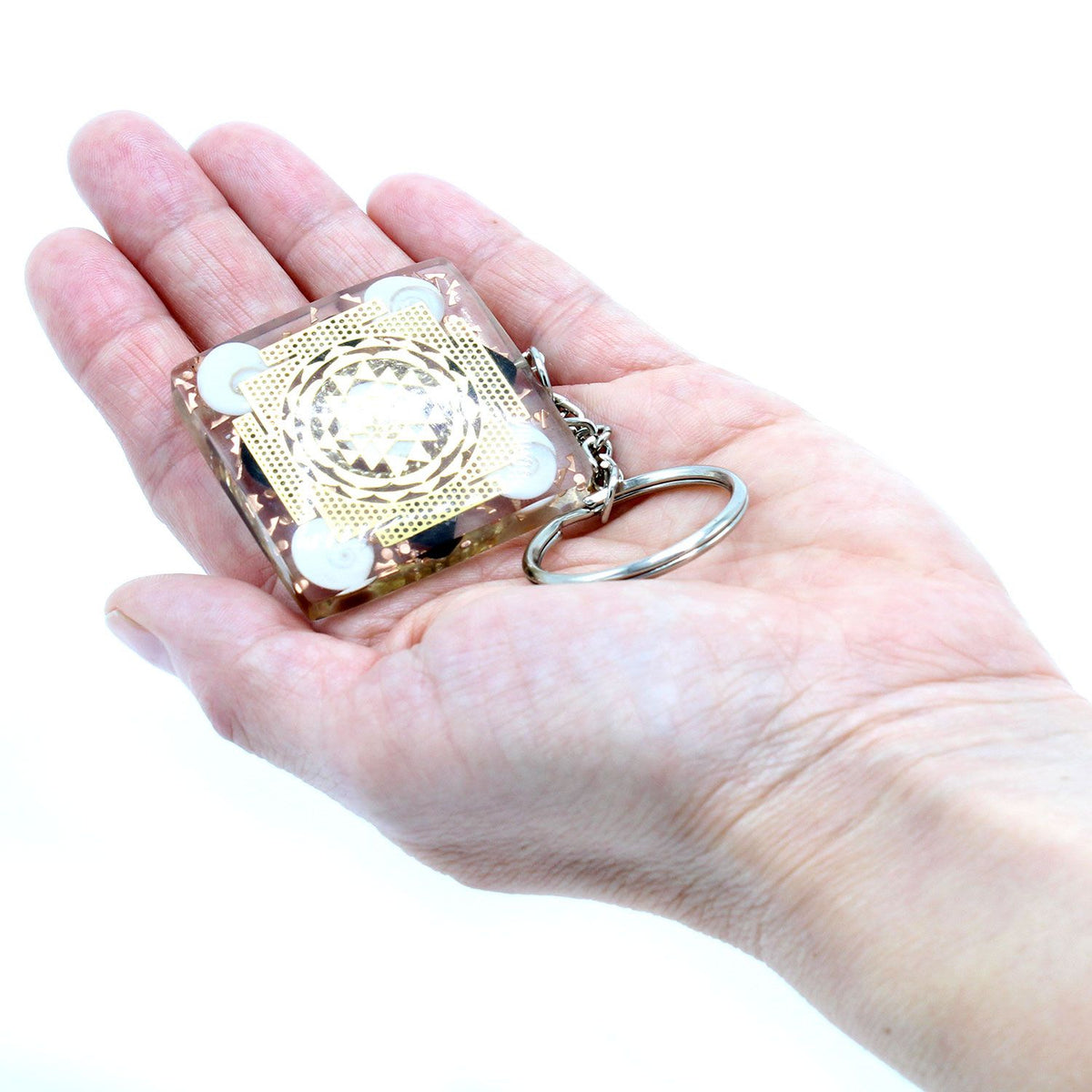 Tourmaline Home Protect Orgonite Keyring