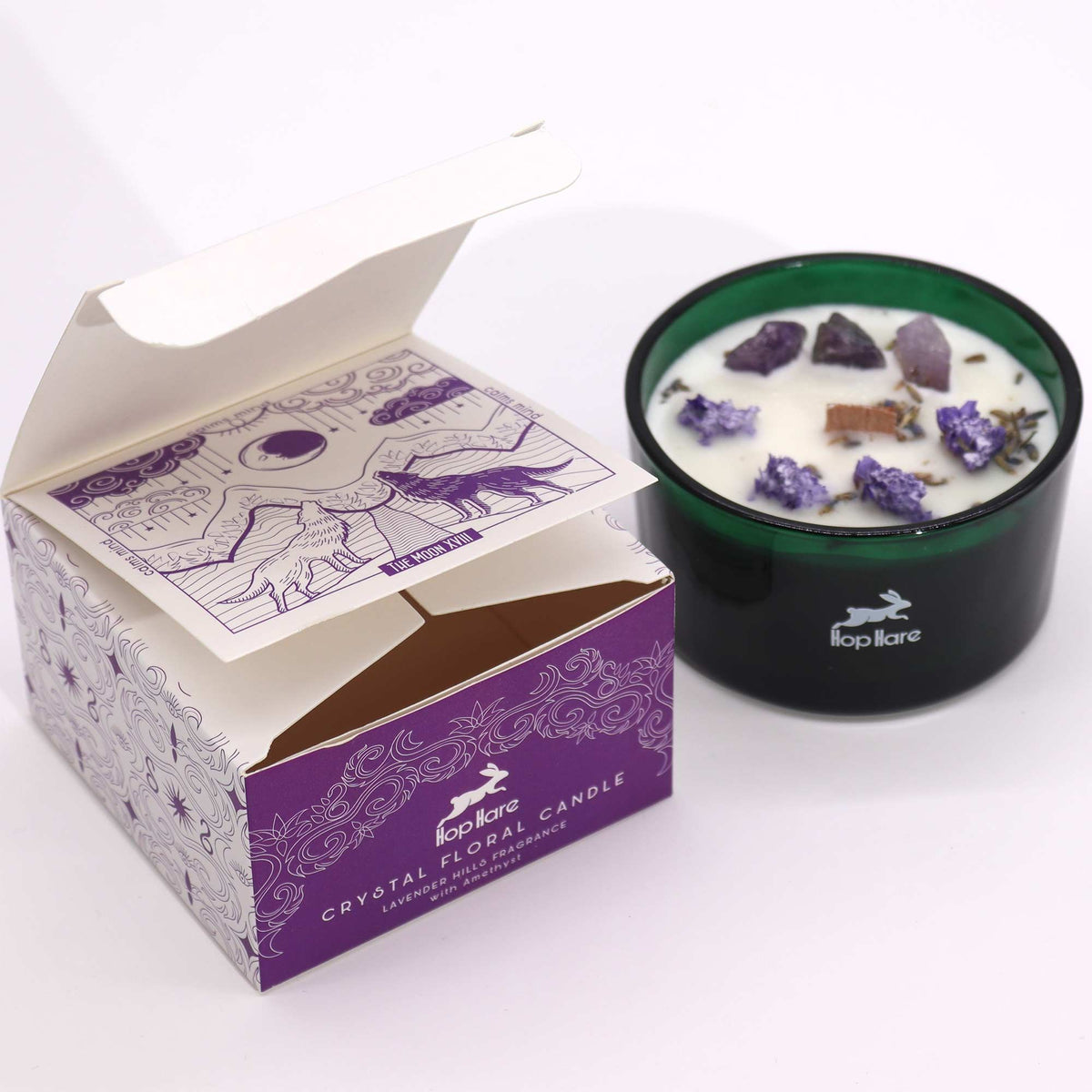 The Moon Crystal Magic Flower Candle