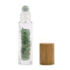 Aventurine Gemstone Roller Bottle with Wooden Cap – 5ml