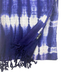 Indigo Striped Boho Java Art Scarf – 62 x 200cm