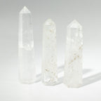 Clear Quartz Six-Faced Gemstone Obelisk – Approx. 11cm