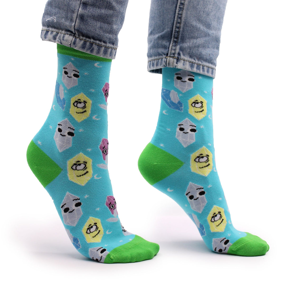 Lucky Gemstones Bamboo Socks – Size 36–40
