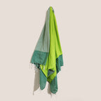 Picnic Green Cotton Pareo Towel – 100 × 180cm