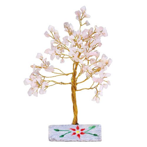 Rose Quartz Gemstone Tree – 160 Stones