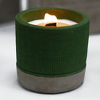 Green Sea Moss & Herbs Soy Candle in Concrete Pot