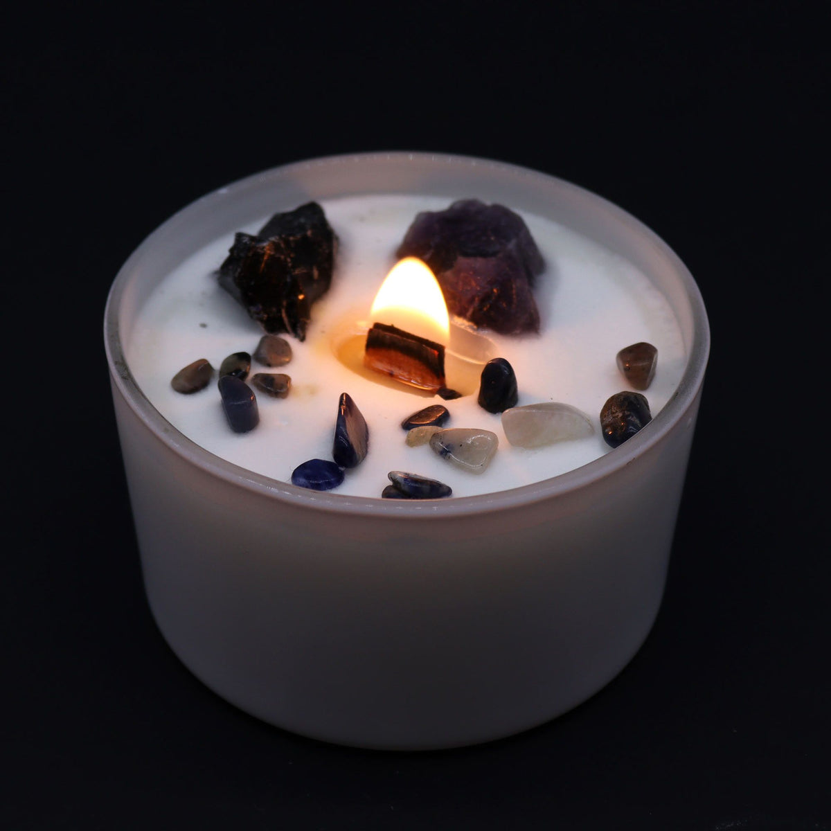 Solar Plexus Chakra Crystal Candle