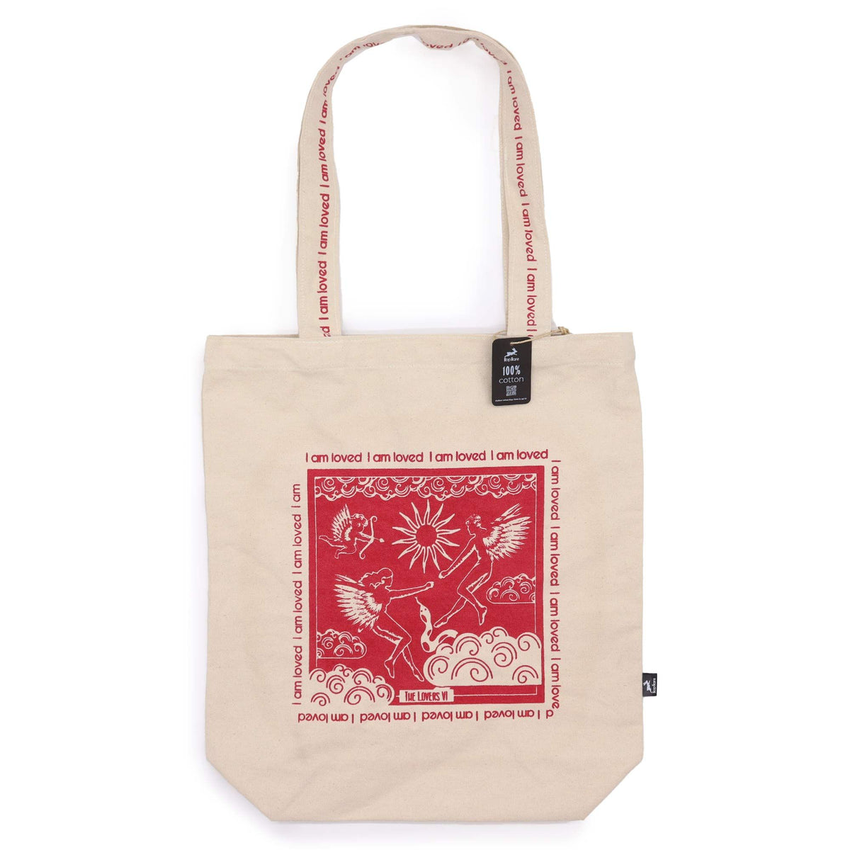 I Am Loved Cotton Canvas Tote Bag
