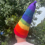 Rainbow Felt Sauna Hat