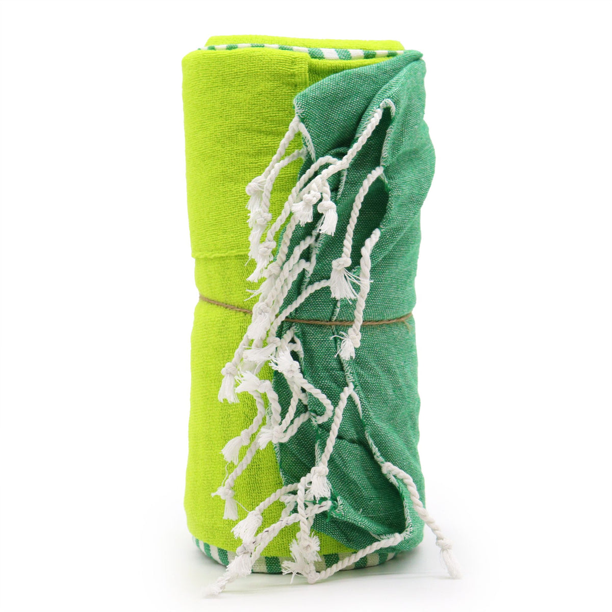 Picnic Green Cotton Pareo Towel – 100 × 180cm