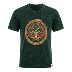 Tree of Life Green Cotton T-Shirt – Medium