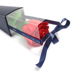 Single Red Rose Soap Flower