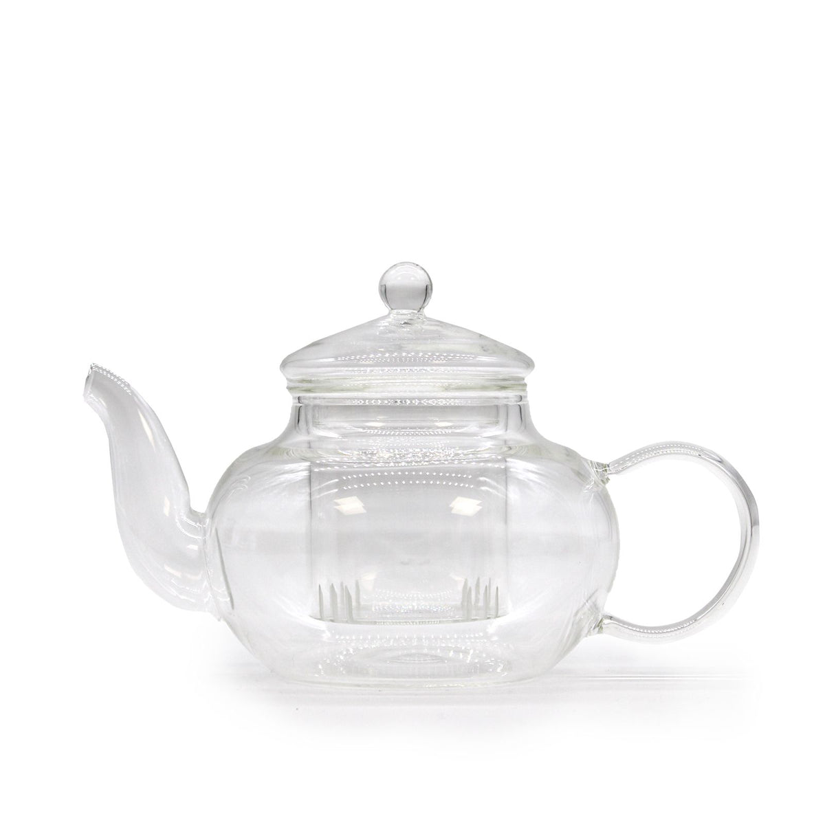 Round Pearl Glass Infuser Teapot – 400ml