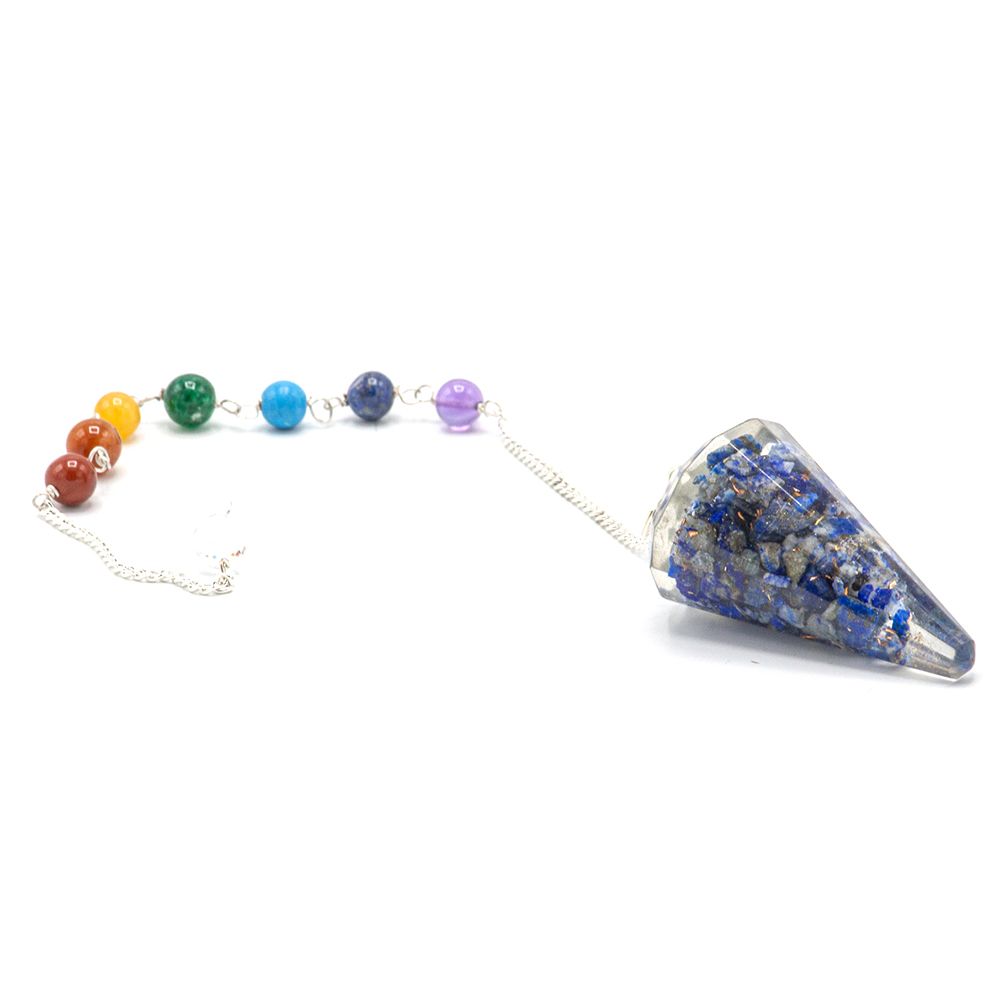Lapis Orgonite Chakra Pendulum
