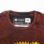 Dragon Mandala Maroon Cotton T-Shirt – Large