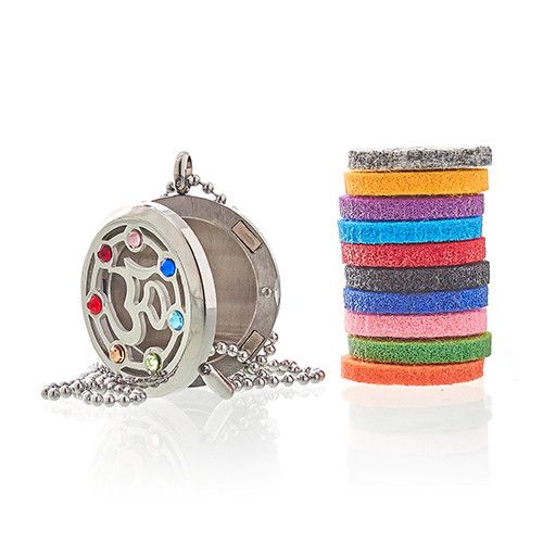 Om Chakra Aromatherapy Jewellery Necklace – 30mm