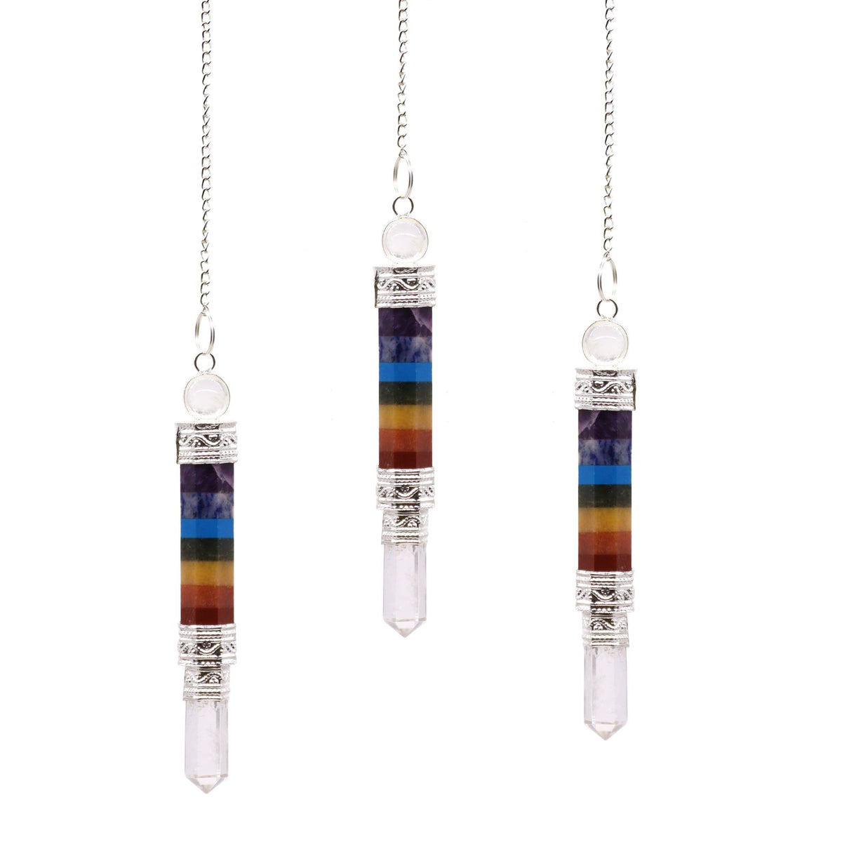 Seven Chakra Gemstone Pendulum
