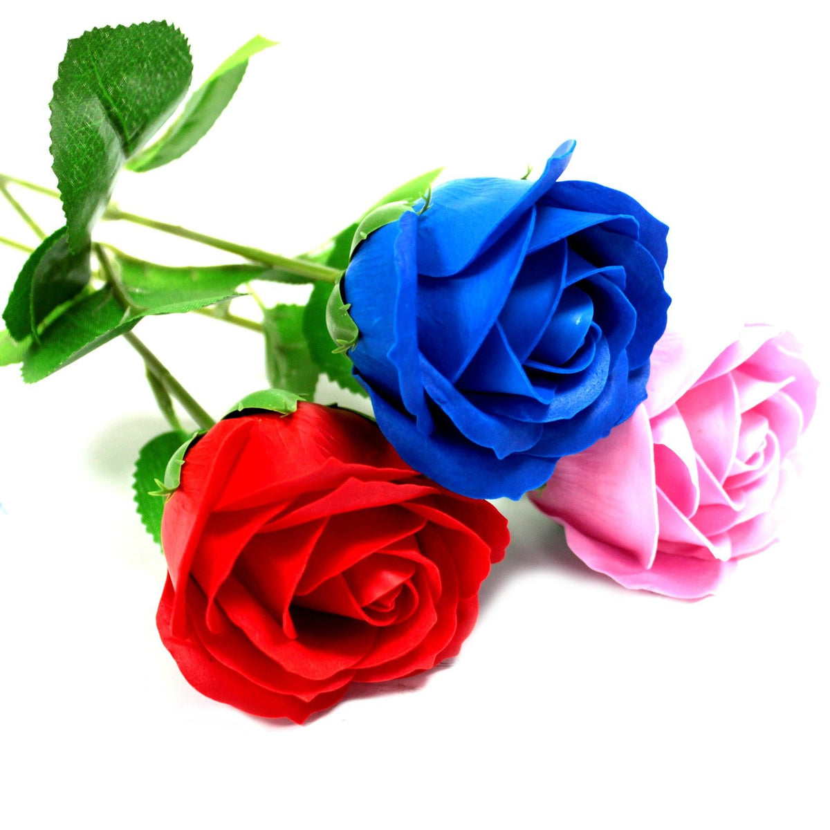 Single Red Rose Soap Flower