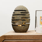 Natural Riverstone Standing Candle Holder – 10 × 13 × 22cm