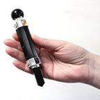 Black Agate Hexagonal Crystal Wand – 12cm