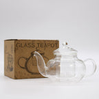 Round Pearl Glass Infuser Teapot – 400ml