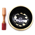 Moon Phase Tibetan Singing Bowl Set – Black, 14cm
